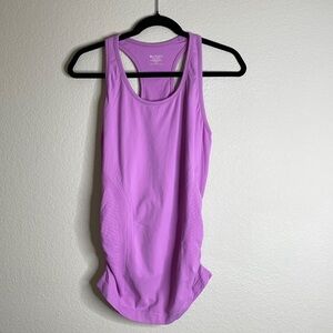 Athleta tank racerback stretchy ruched Sz medium
